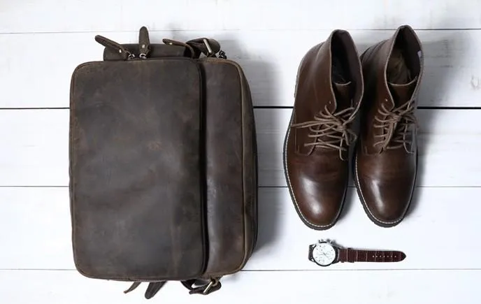 Cool Leather Vintage Mens Messenger Bags Small Shoulder Bags for Men