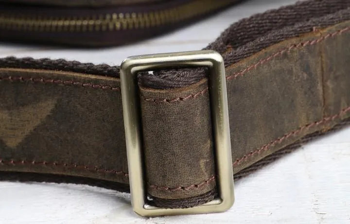 Cool Leather Vintage Mens Messenger Bags Small Shoulder Bags for Men