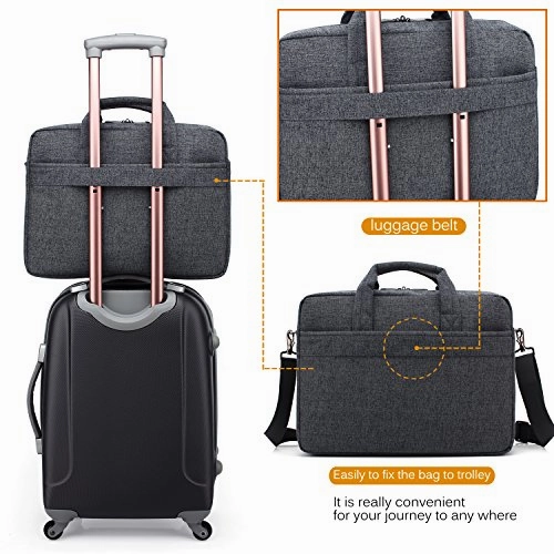 Coolbell 15.6 Inch Laptop Bag Messenger Bag Hand Bag Multi-Compartment Briefcase Oxford Nylon