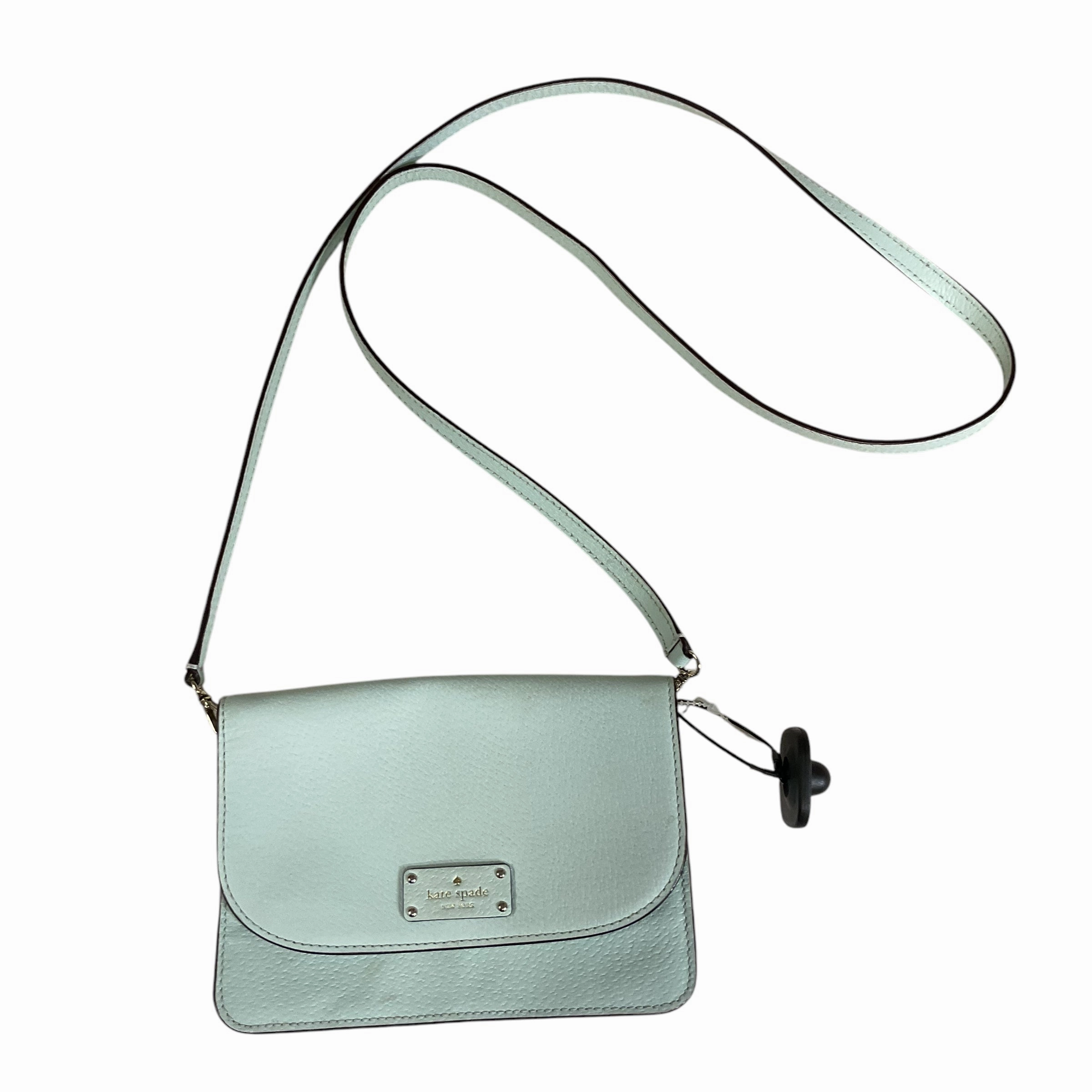 Crossbody Designer By Kate Spade In Aqua, Size:Small AS IS