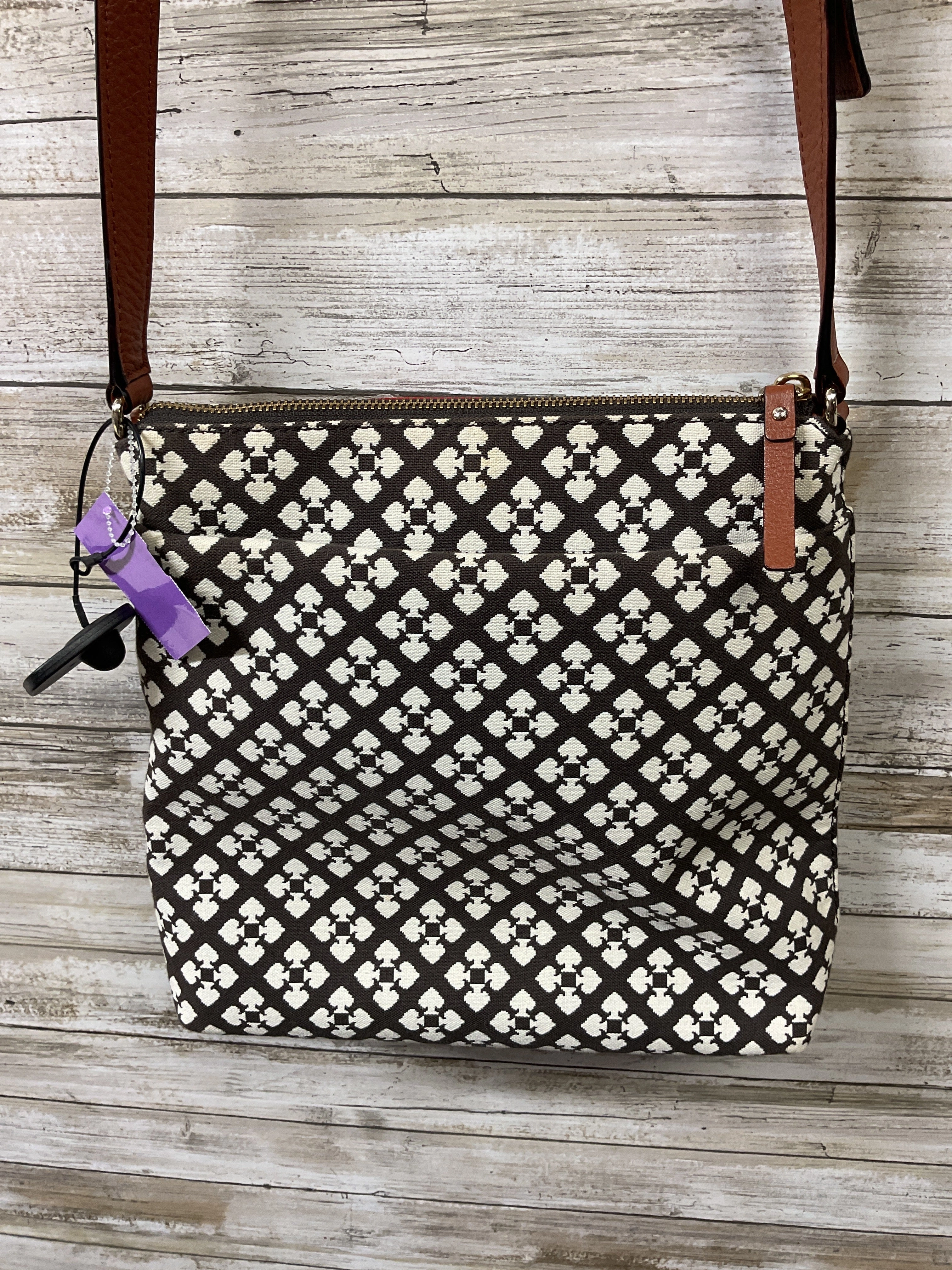 Crossbody Designer By Kate Spade In Brown & Red, Size:Medium