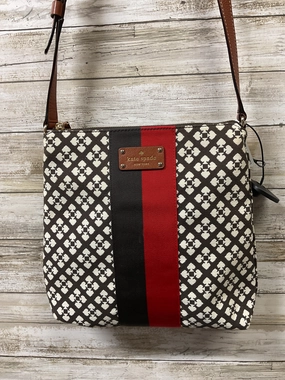 Crossbody Designer By Kate Spade In Brown & Red, Size:Medium