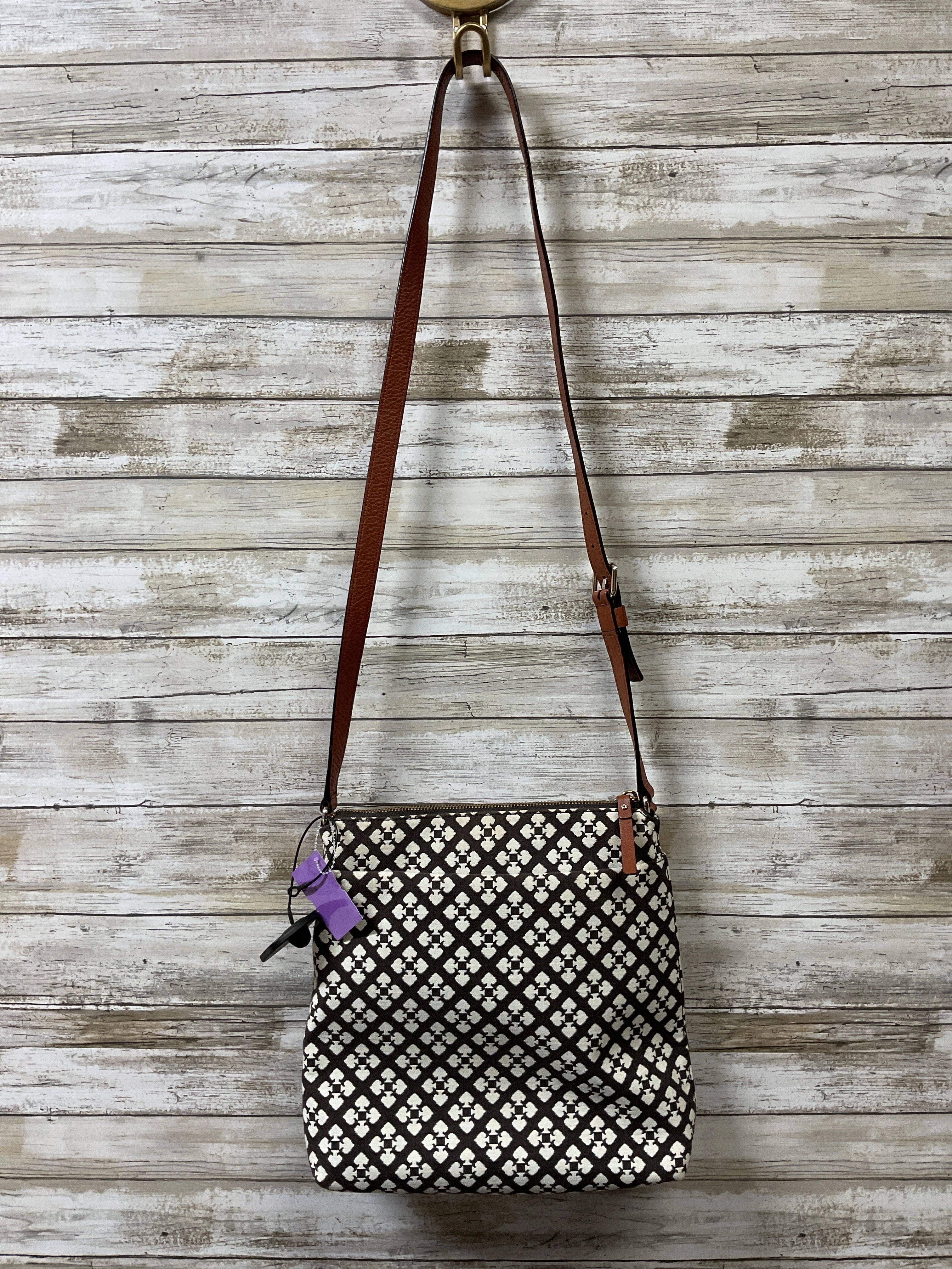 Crossbody Designer By Kate Spade In Brown & Red, Size:Medium
