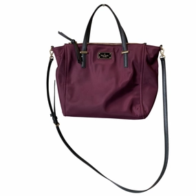 Crossbody Designer By Kate Spade In Maroon, Size:Medium