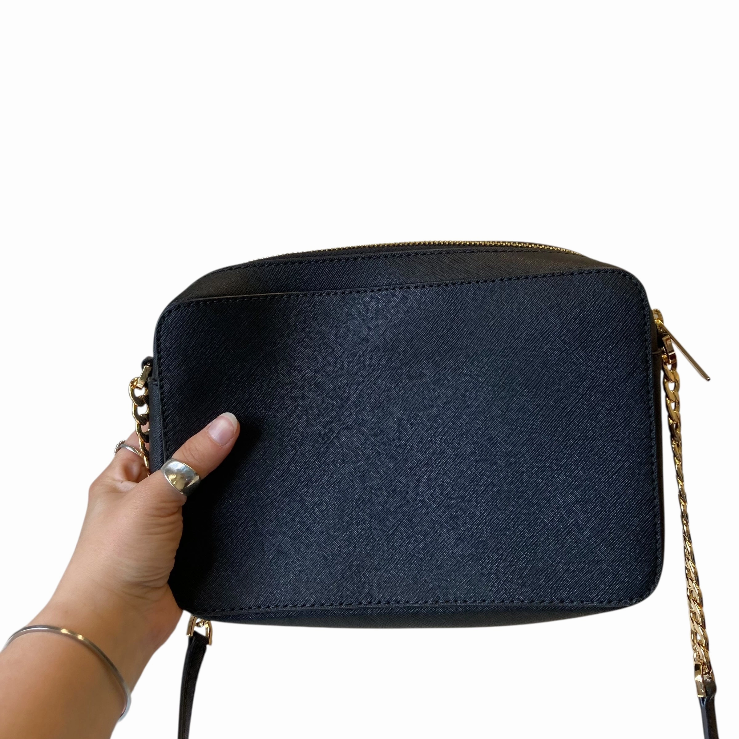 Crossbody Designer By Michael Kors In Black, Size:Medium