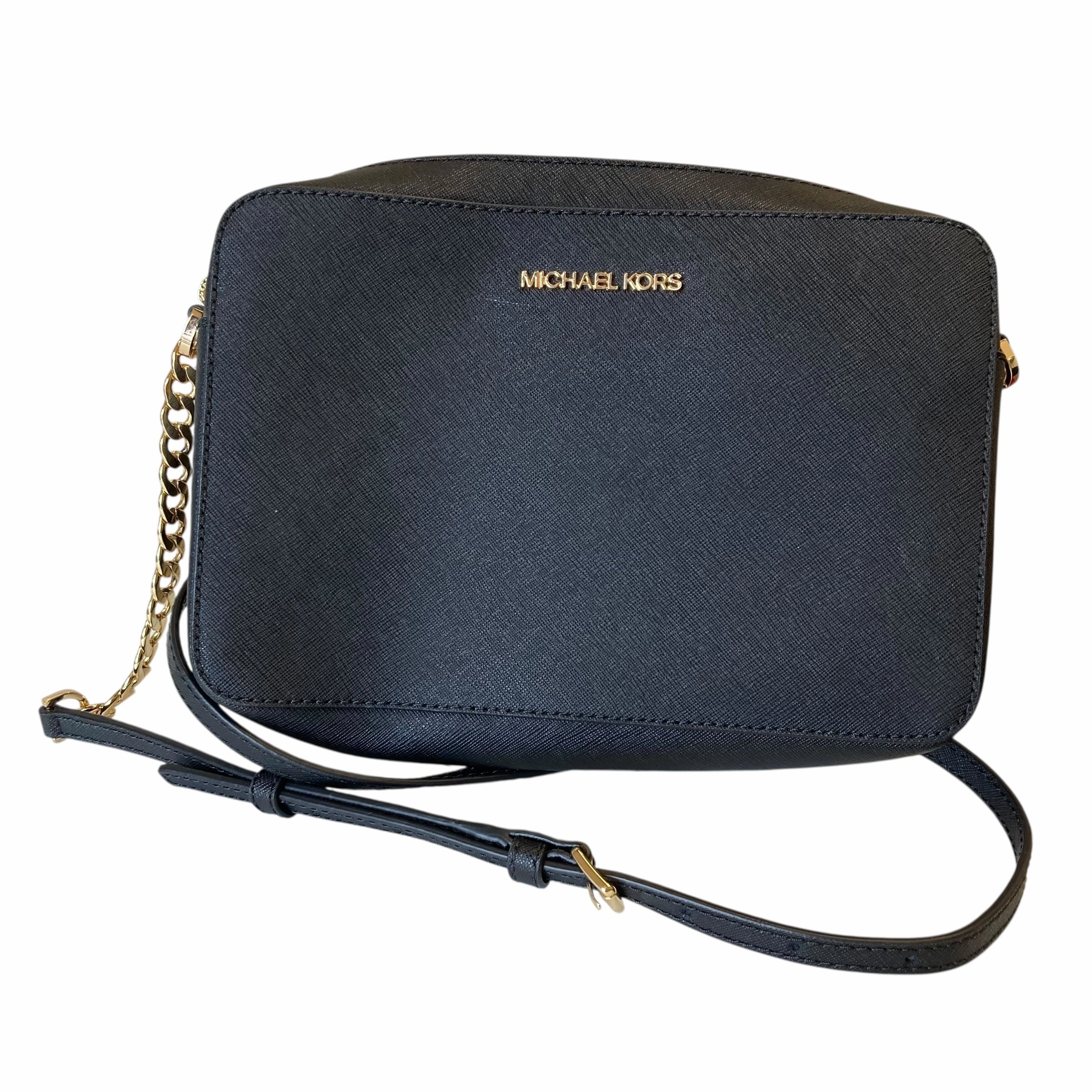 Crossbody Designer By Michael Kors In Black, Size:Medium