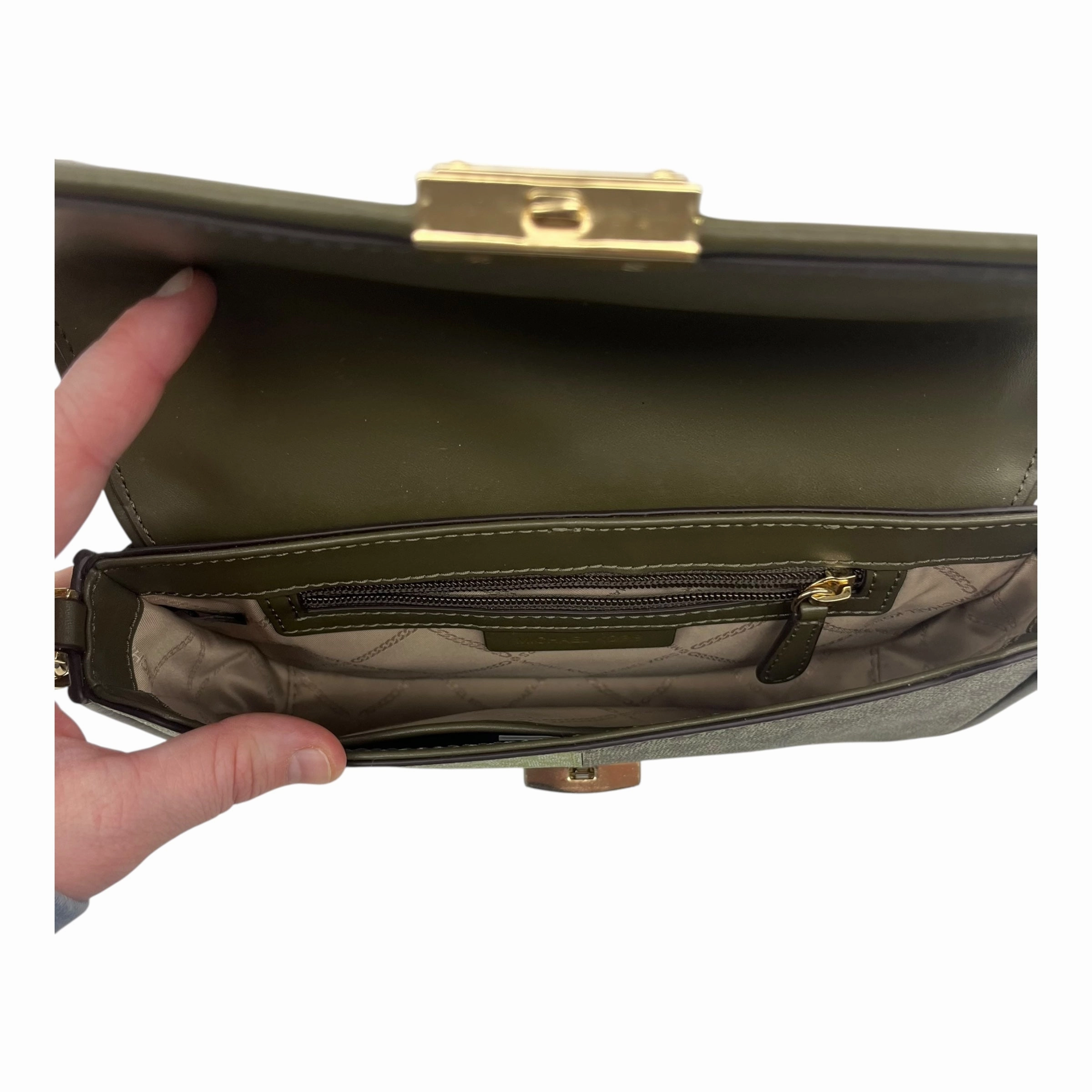 CROSSBODY DESIGNER by MICHAEL KORS In GREEN, Size: MEDIUM