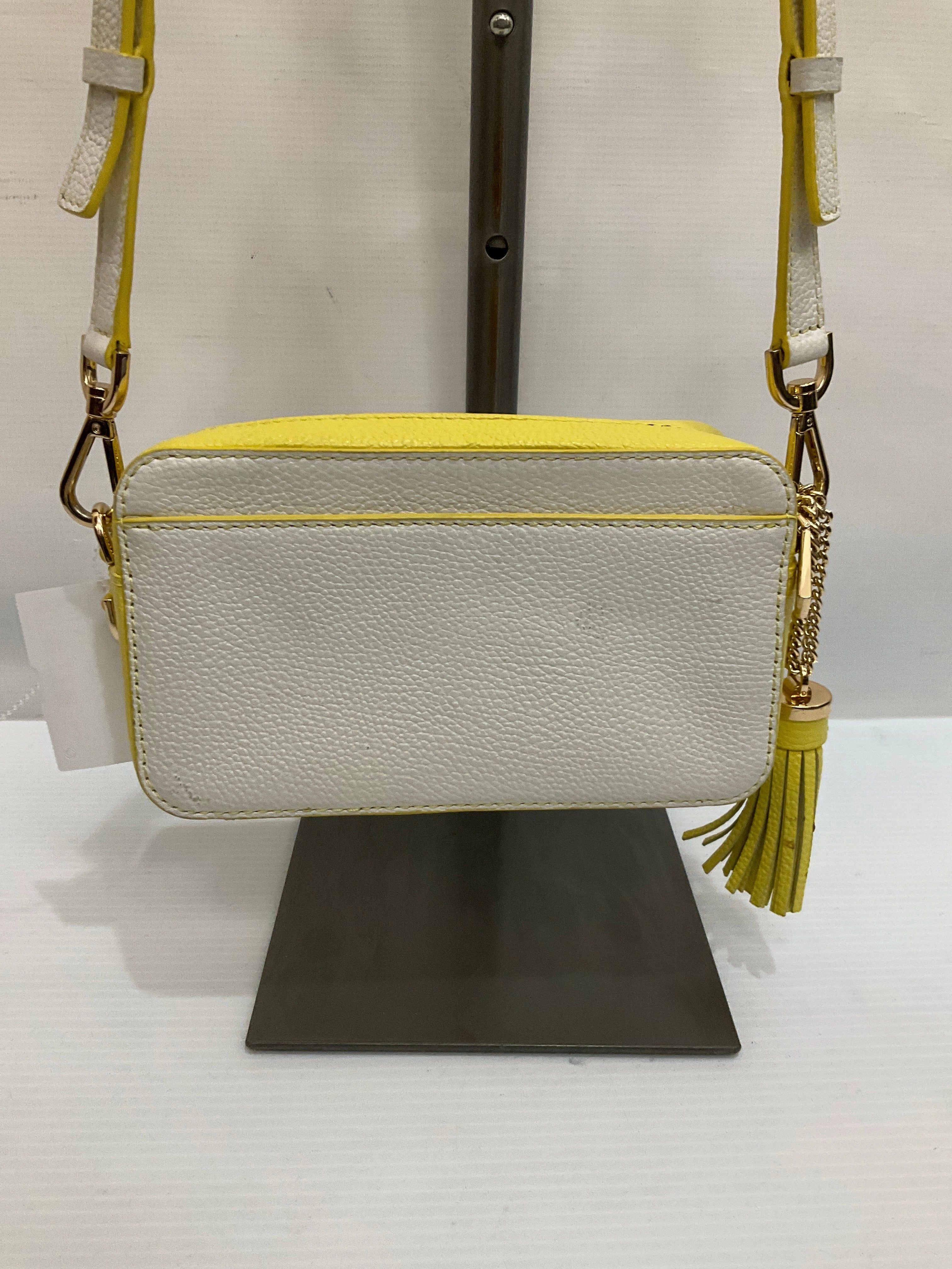 Crossbody Designer By Michael Kors In Yellow, Size:Small