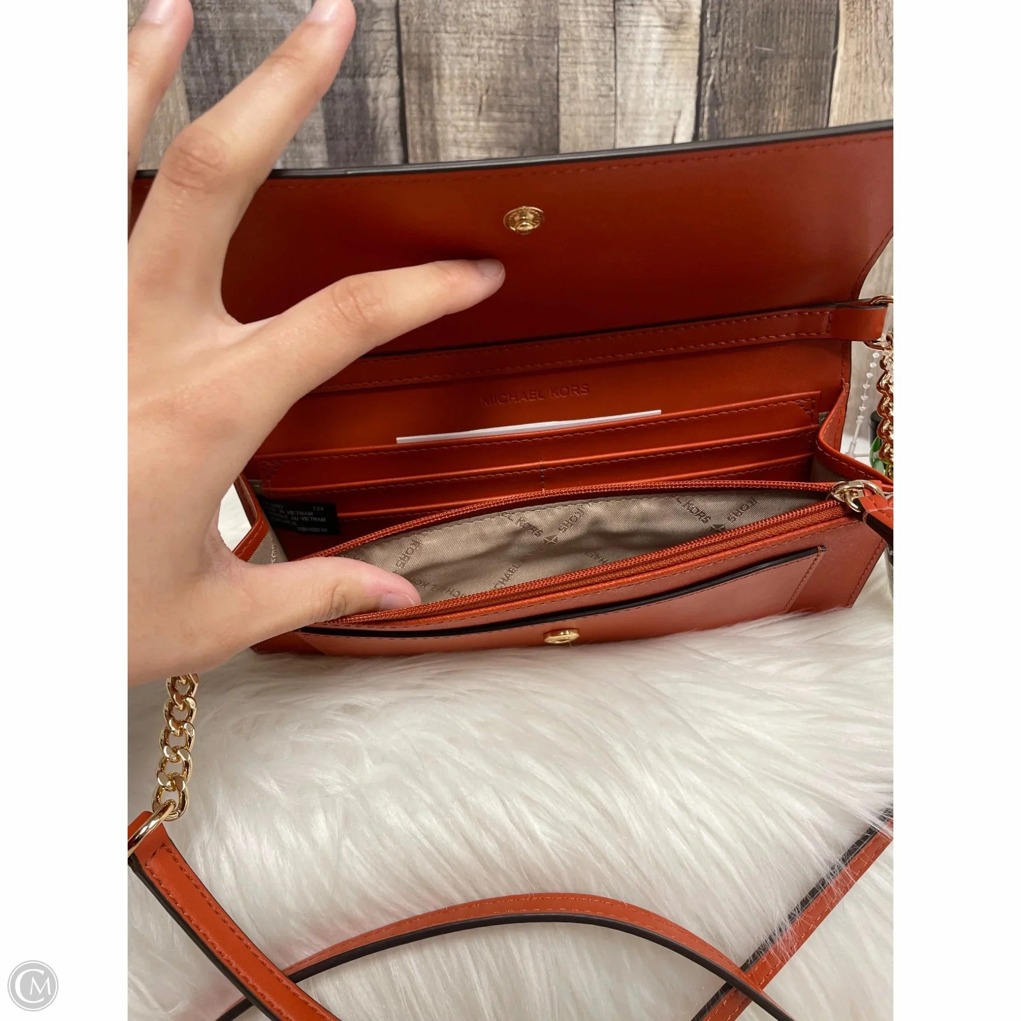 Crossbody Designer By Michael Kors, Size: Medium