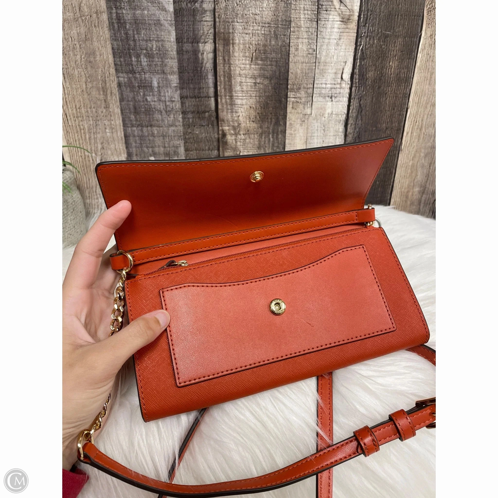 Crossbody Designer By Michael Kors, Size: Medium