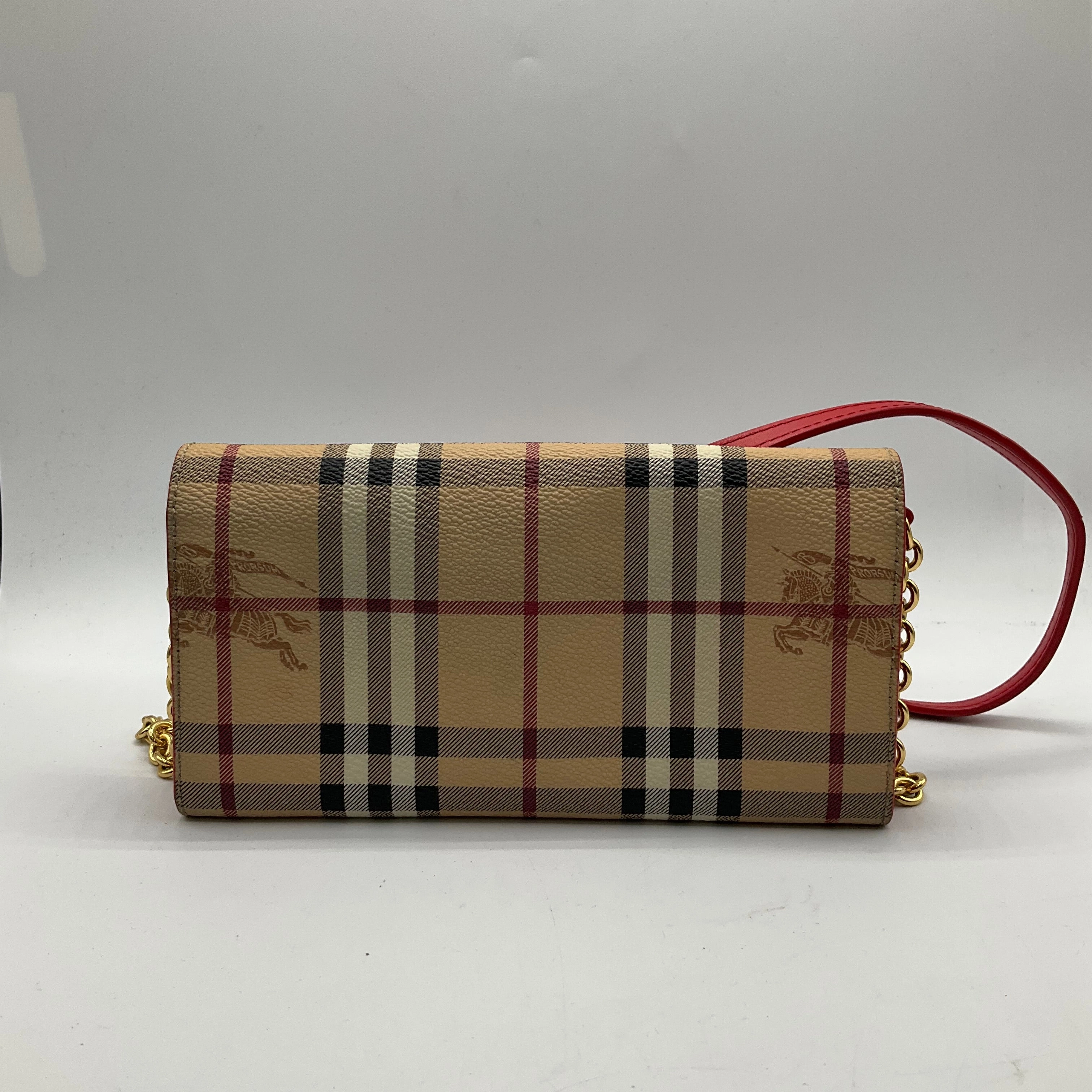 CROSSBODY LUXURY DESIGNER by BURBERRY In PLAID PATTERN, Size: SMALL