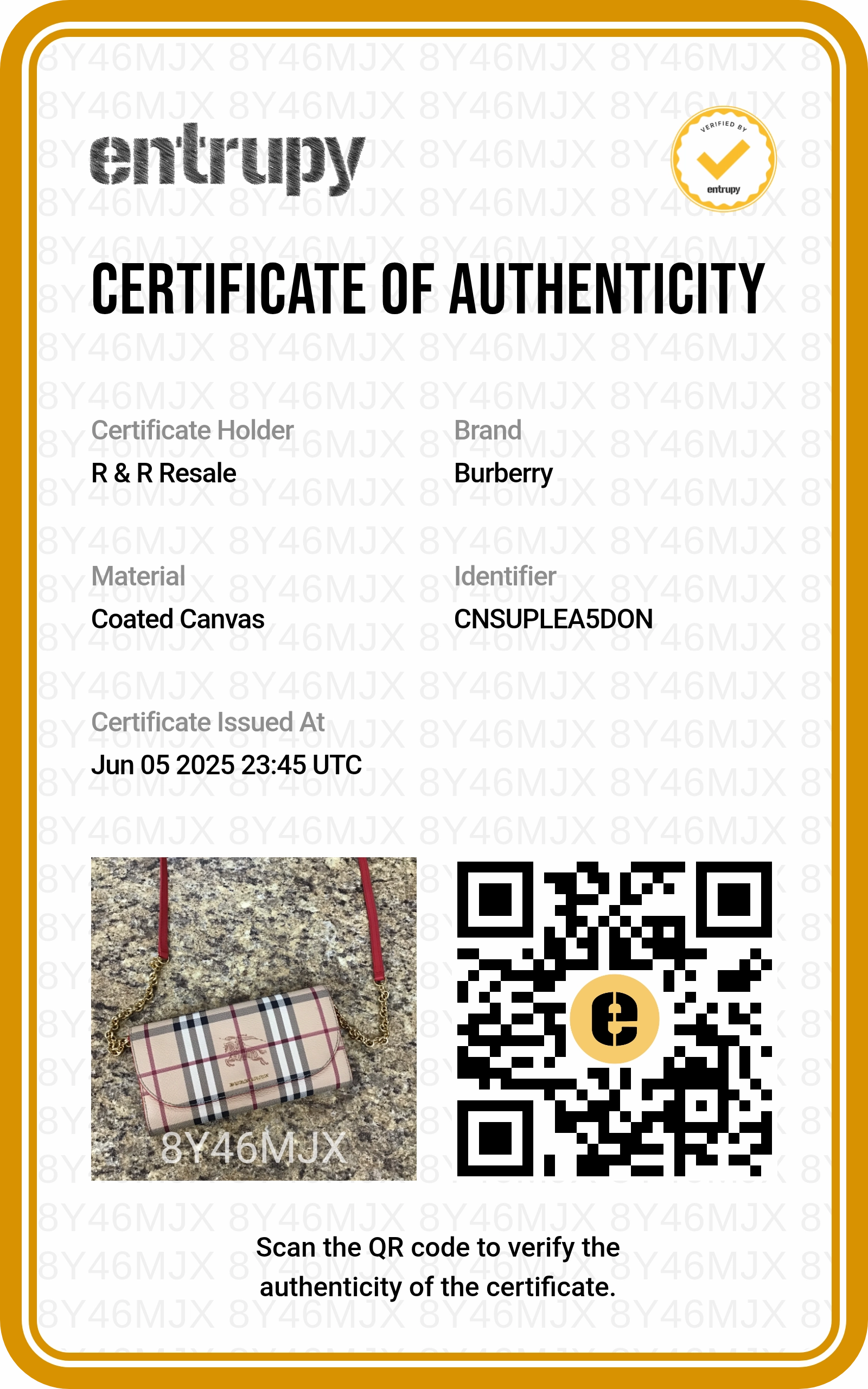 CROSSBODY LUXURY DESIGNER by BURBERRY In PLAID PATTERN, Size: SMALL