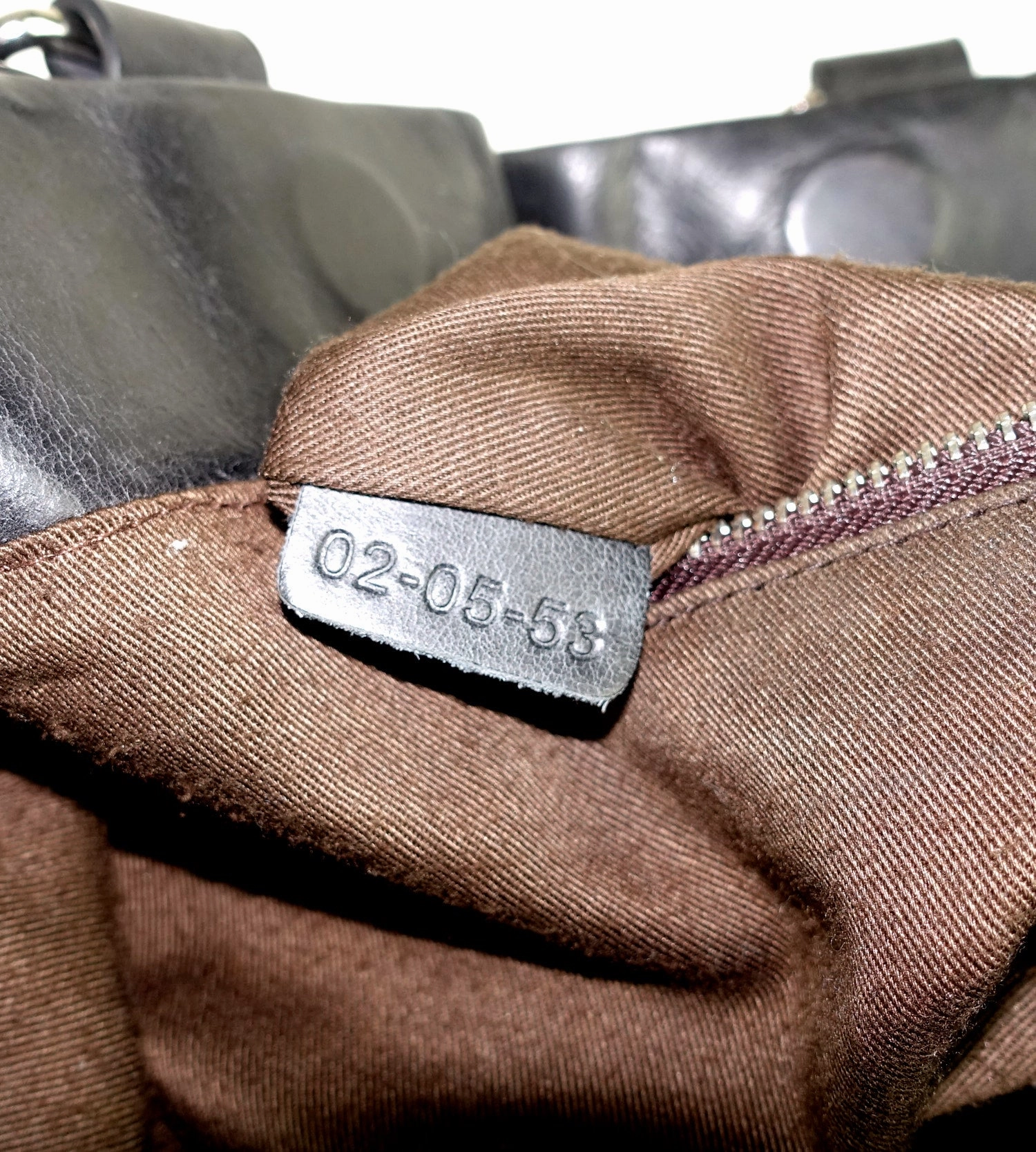 Crushed Leather Large Shoulder Bag