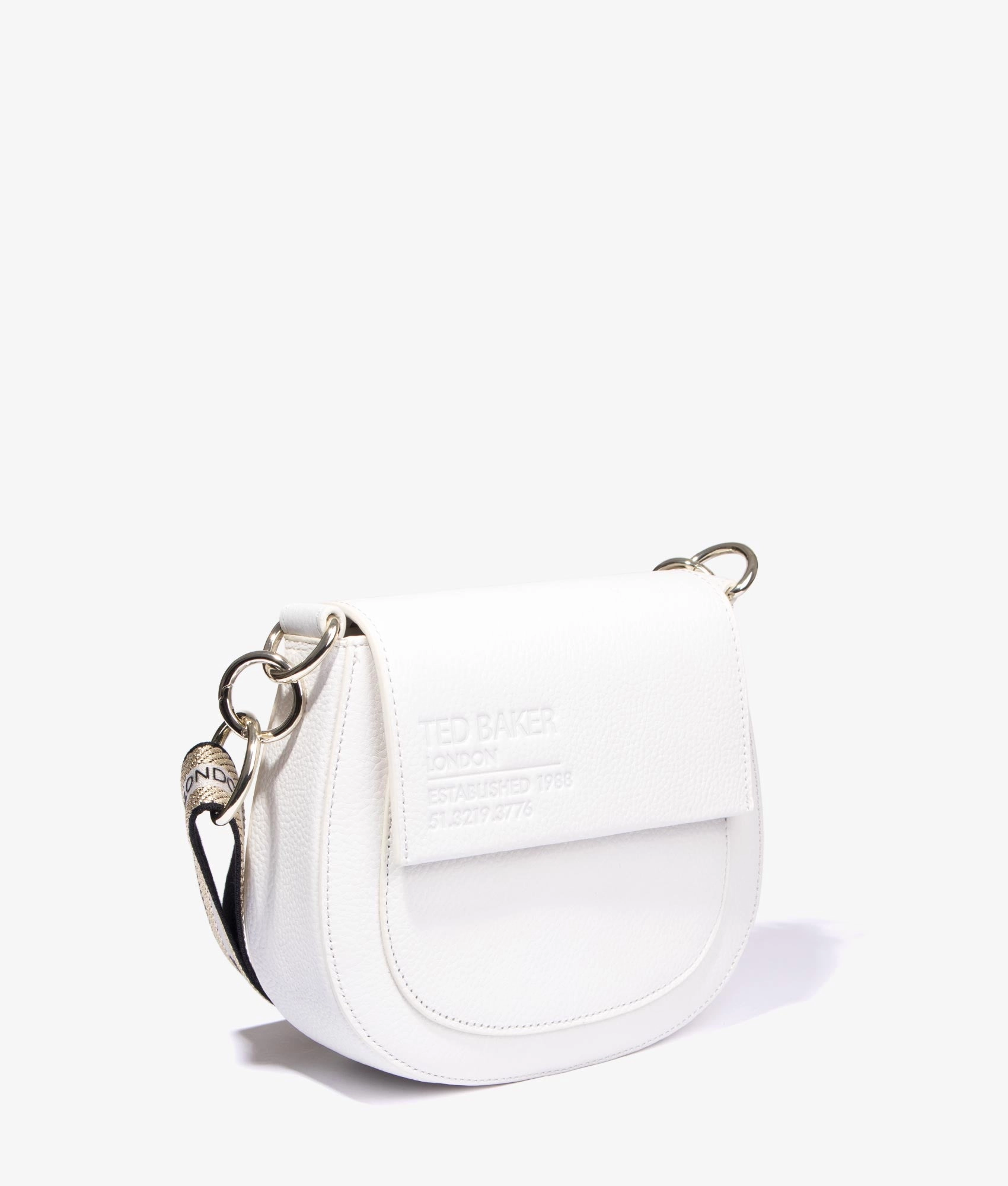 Daliai branded webbing crossbody in ecru