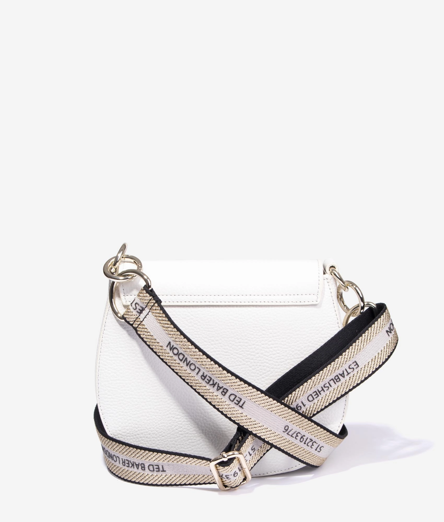 Daliai branded webbing crossbody in ecru