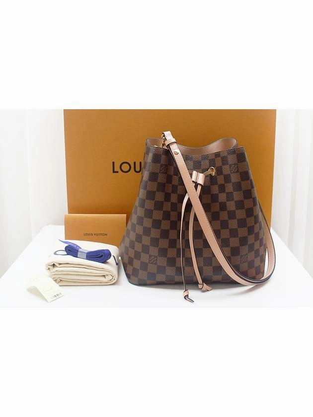 Damier Neonoe Bucket Shoulder Bag Pink N50042