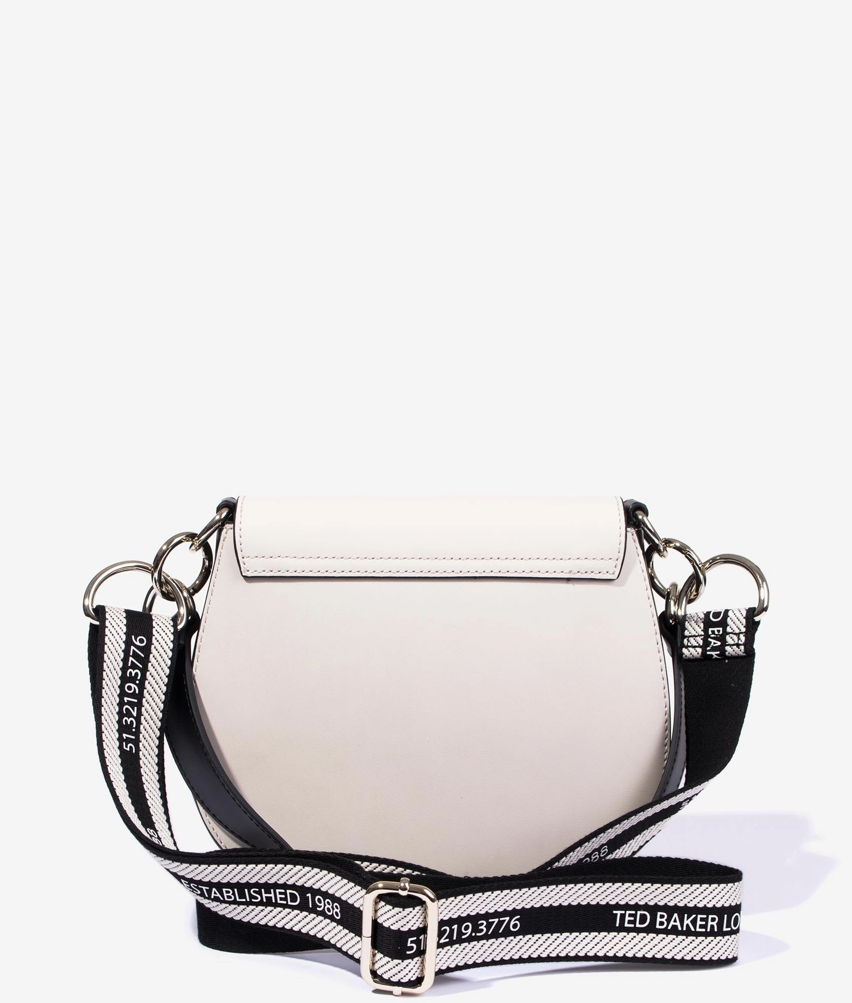 Darcell branded webbing crossbody in white