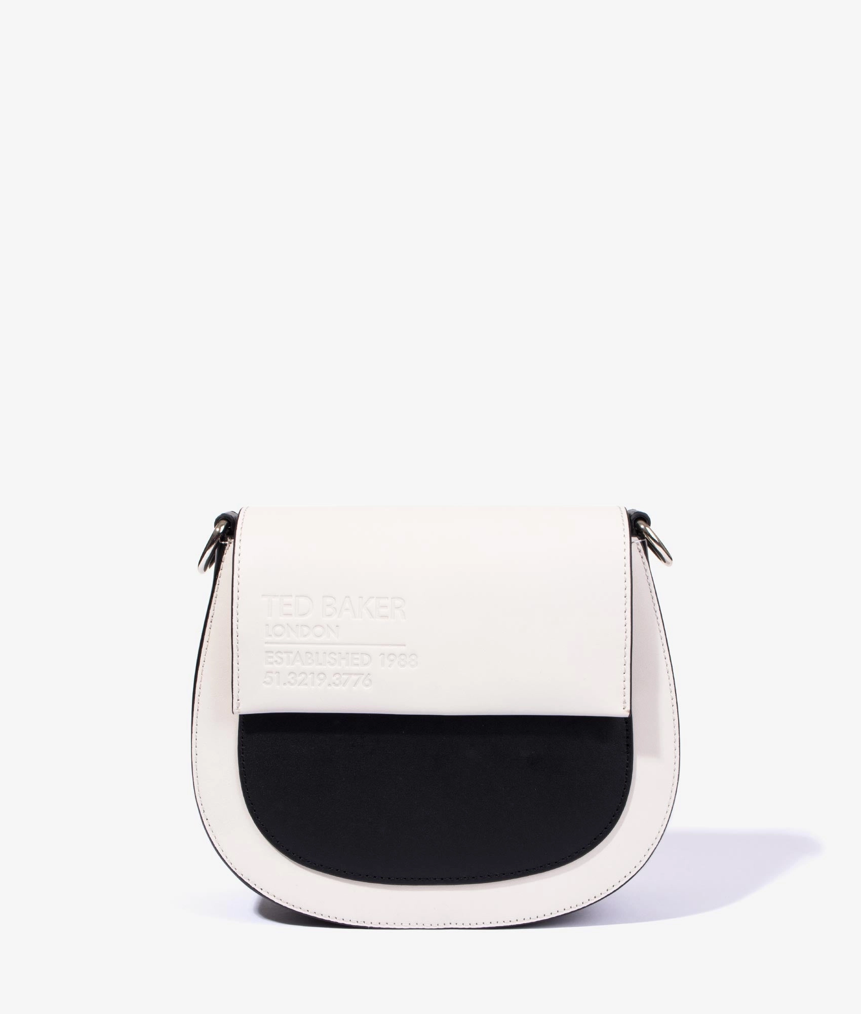 Darcell branded webbing crossbody in white