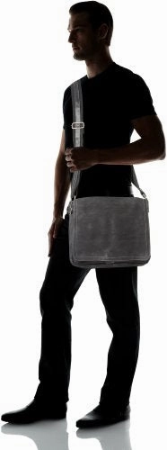 David King & Co. North South Laptop Messenger, Black, One Size