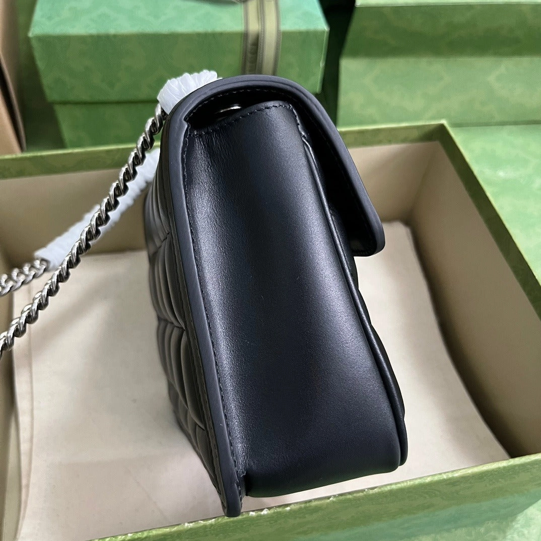 Deco Mini Shoulder Bag Black Leather Shoulder Bag for Women