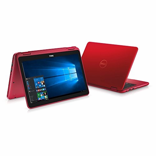 Dell I3168-3270Red 11.6" Hd 2-In-1 Laptop (Intel Pentium, 4Gb, 500 Gb Hdd, Windows 10) - Red