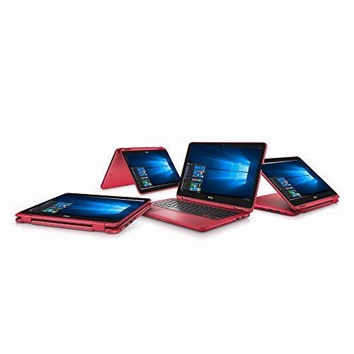 Dell I3168-3270Red 11.6" Hd 2-In-1 Laptop (Intel Pentium, 4Gb, 500 Gb Hdd, Windows 10) - Red