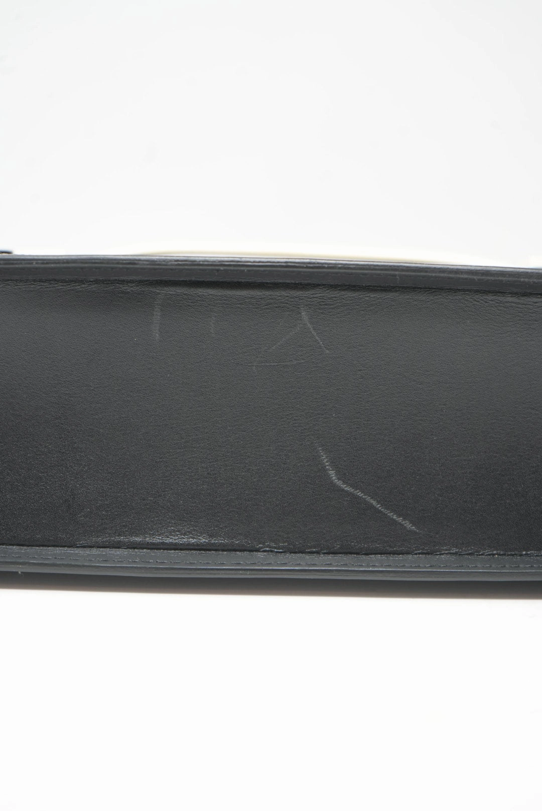 Delvaux Madame Shoulder Bag Black/White with Mirror