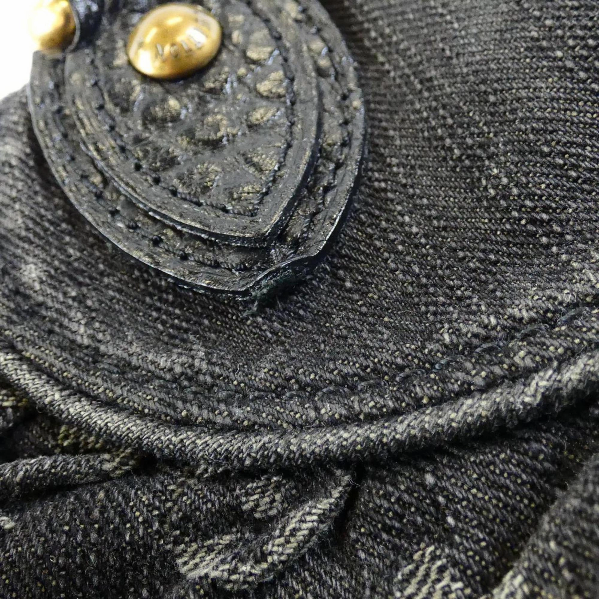 Denim Shoulder Bag with Slightly Worn Condition