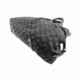 Denim Shoulder Bag with Slightly Worn Condition