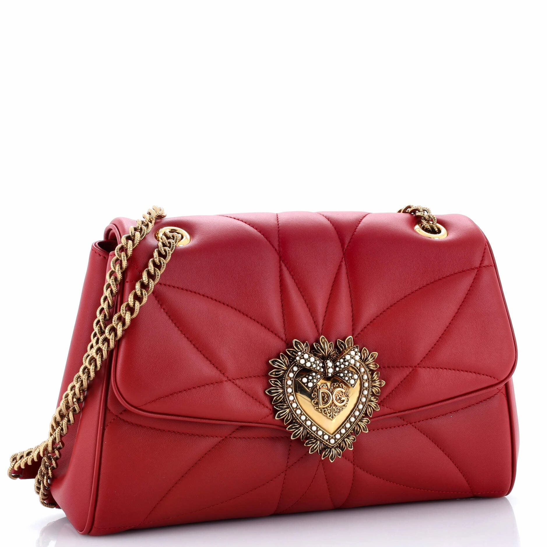 Devotion Crossbody Bag Quilted Leather Large