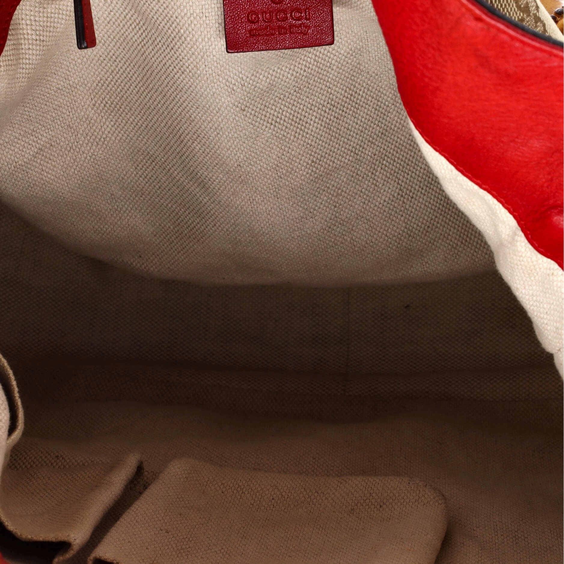 Diana Bamboo Shoulder Bag GG Canvas Medium