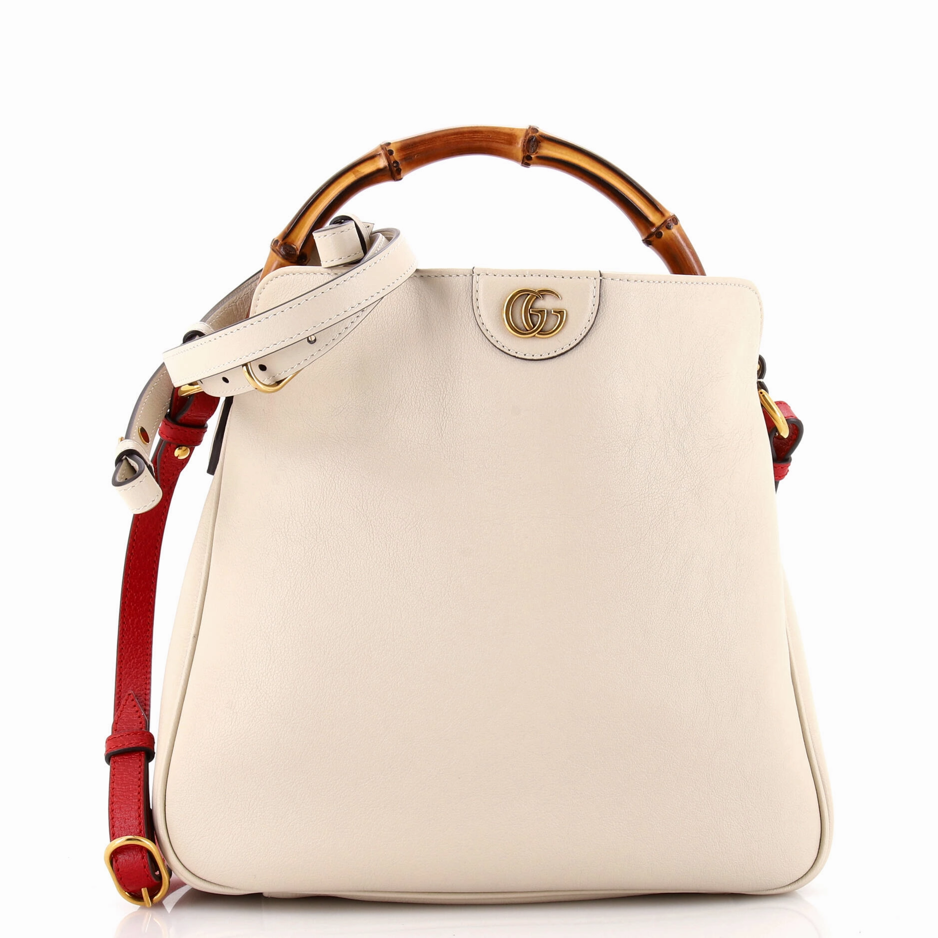 Diana NM Bamboo Shoulder Bag Leather Medium