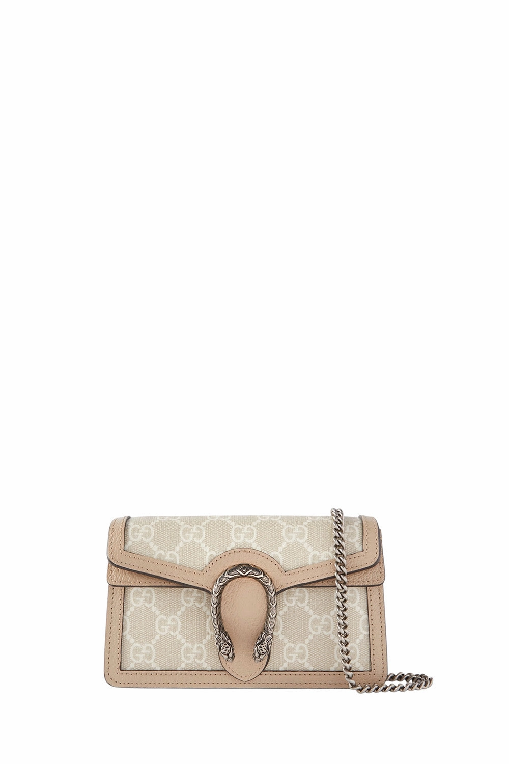 Dionysus Super Mini Leather-Trimmed Coated-Canvas Shoulder Bag