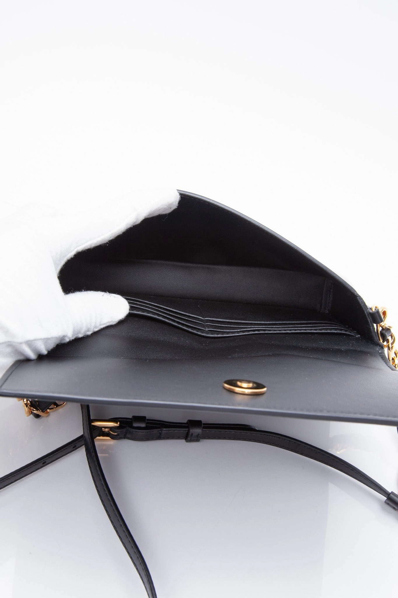 DIOR Black CD Signature Calfskin Mini Crossbody Bag (New)