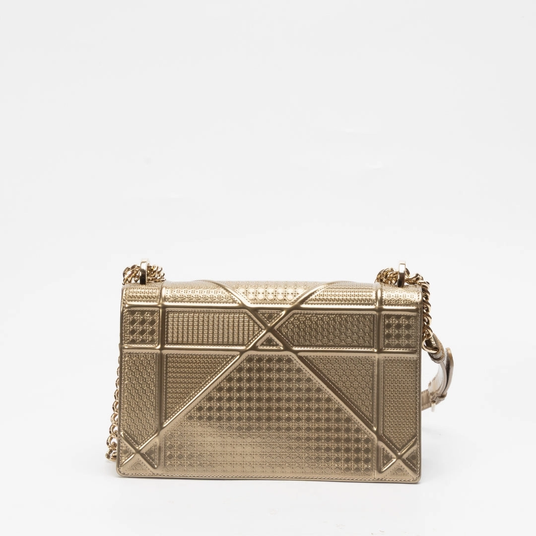 Dior Diorama Metallic Medium Crossbody Bag