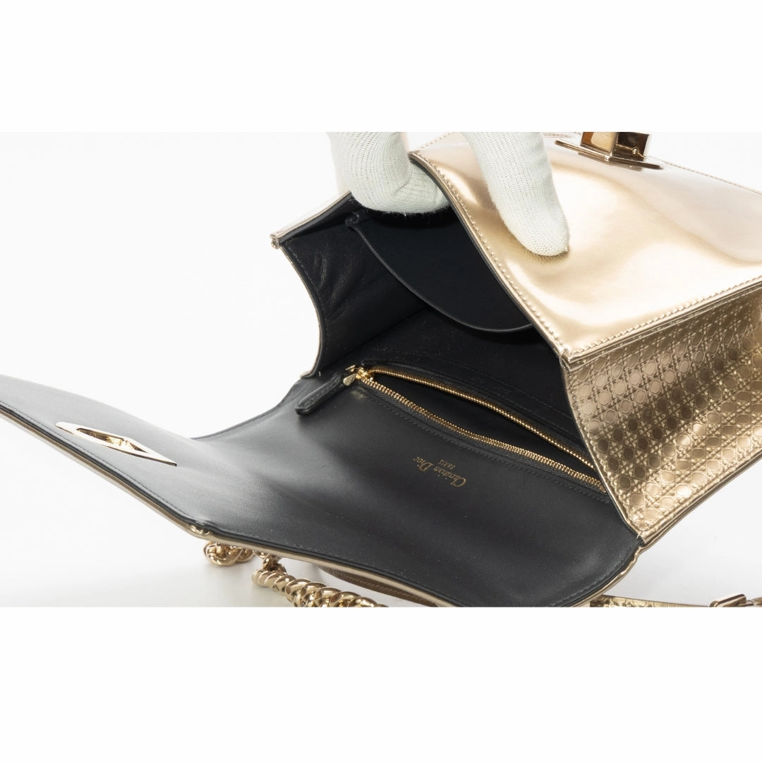Dior Diorama Metallic Medium Crossbody Bag