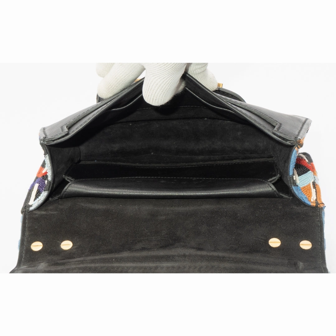 Dior J'Adior Embroidered Canvas Flap Bag