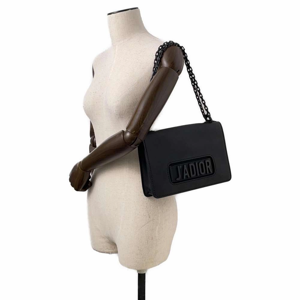 Dior JADIOR ChainShoulder Bag Black Leather