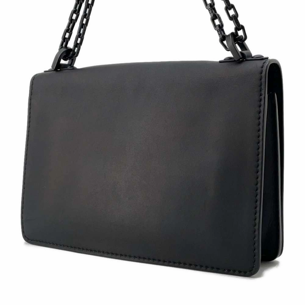 Dior JADIOR ChainShoulder Bag Black Leather