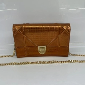 Dior Metallic Gold Crossbody Bag HY - Preloved Designer Handbag