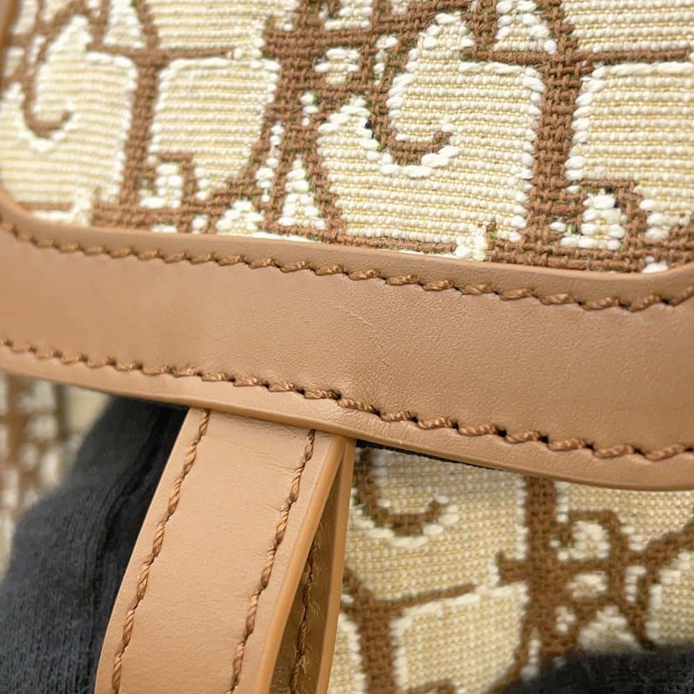 Dior Oblique Cactus Jack Travis Scott Hit The Road Backpack Beige/Brown1ESBA163JOD Jacquard Leather