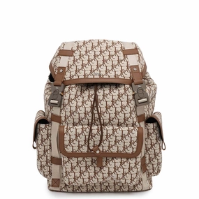 Dior Oblique Cactus Jack Travis Scott Hit The Road Backpack Beige/Brown1ESBA163JOD Jacquard Leather