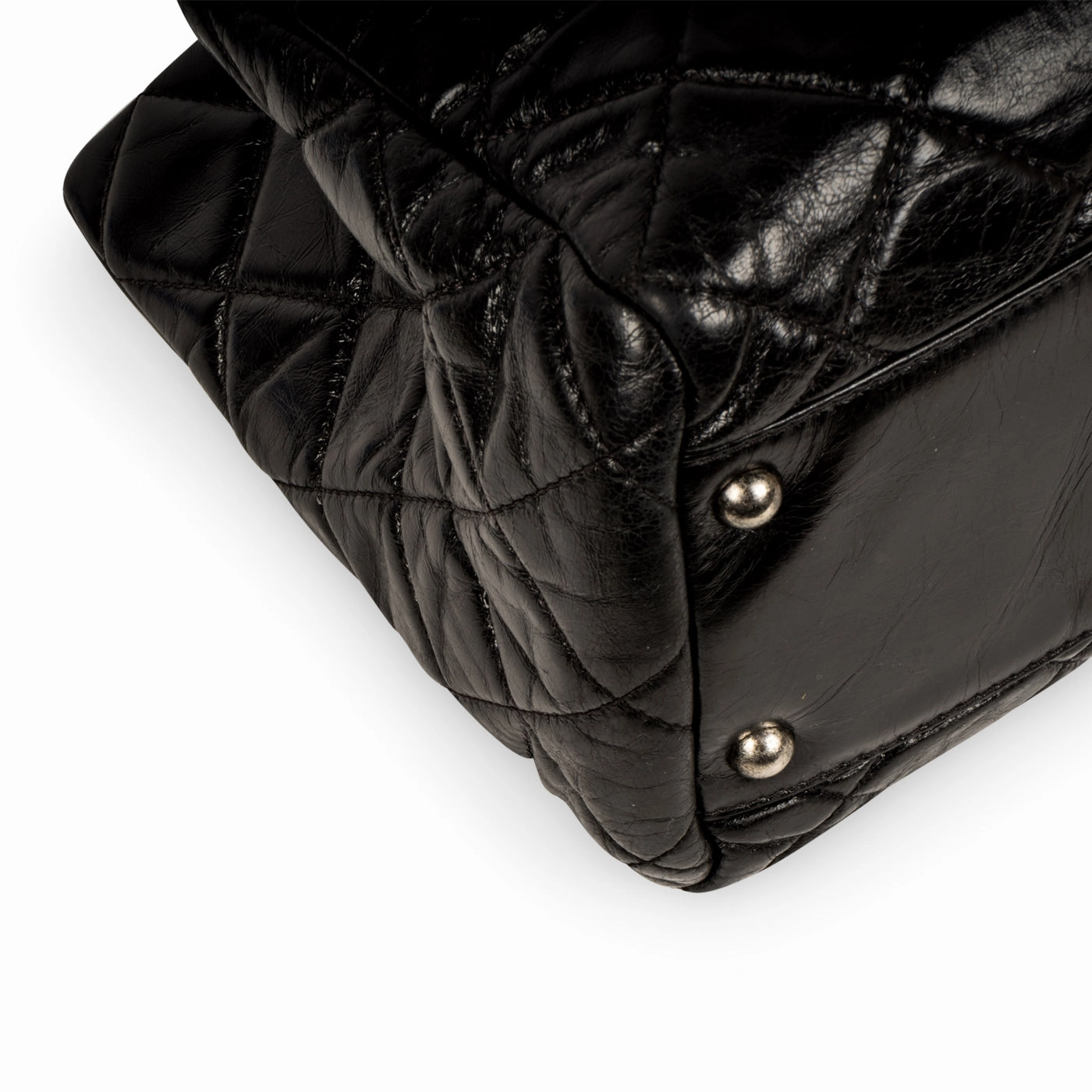 Distressed Leather Shoulder Bag