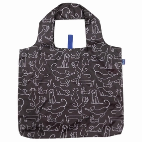 Dog And Cat Blu Bag Reusable Shopping Bag - Machine Washable