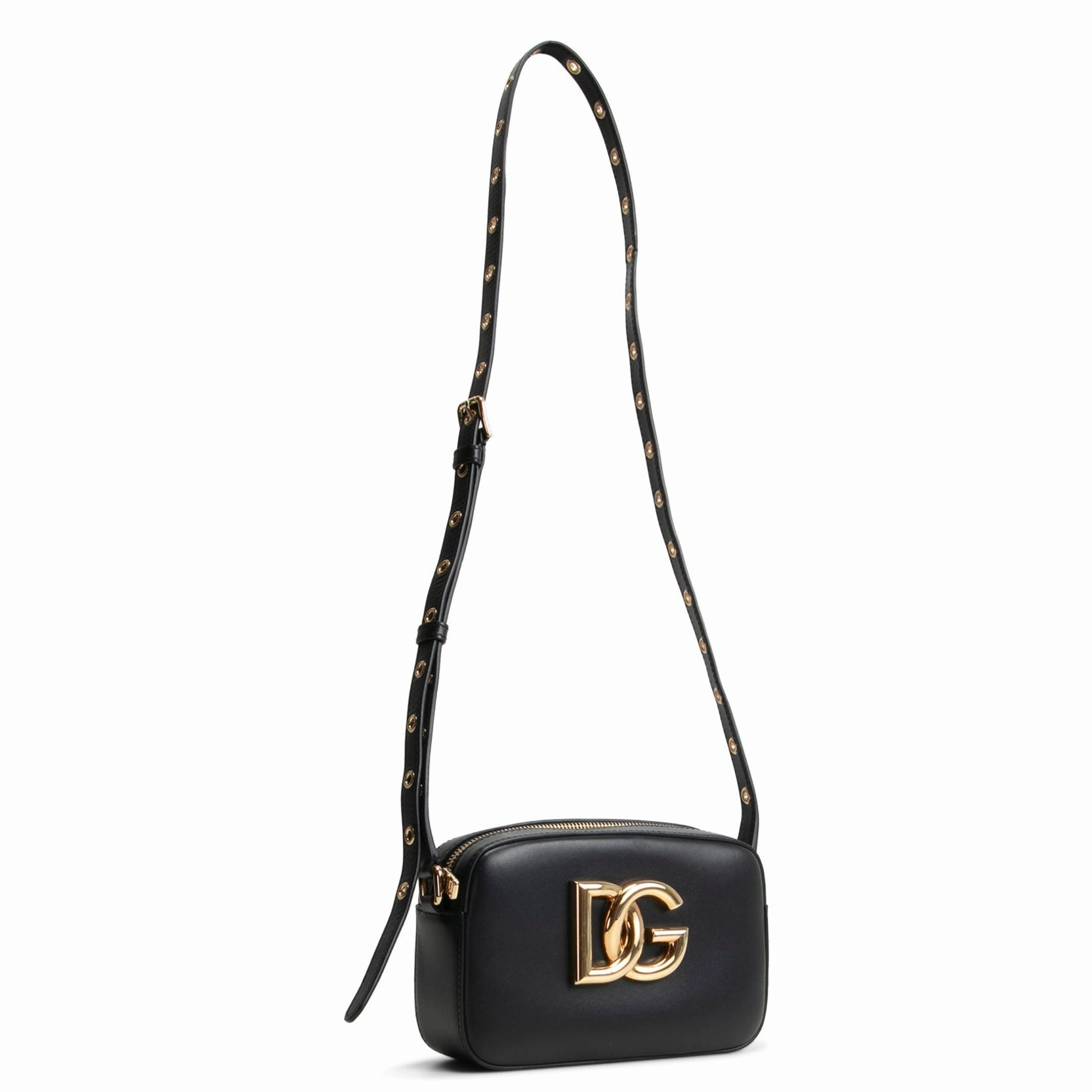 DOLCE & GABBANA Leather Camera Bag - Black