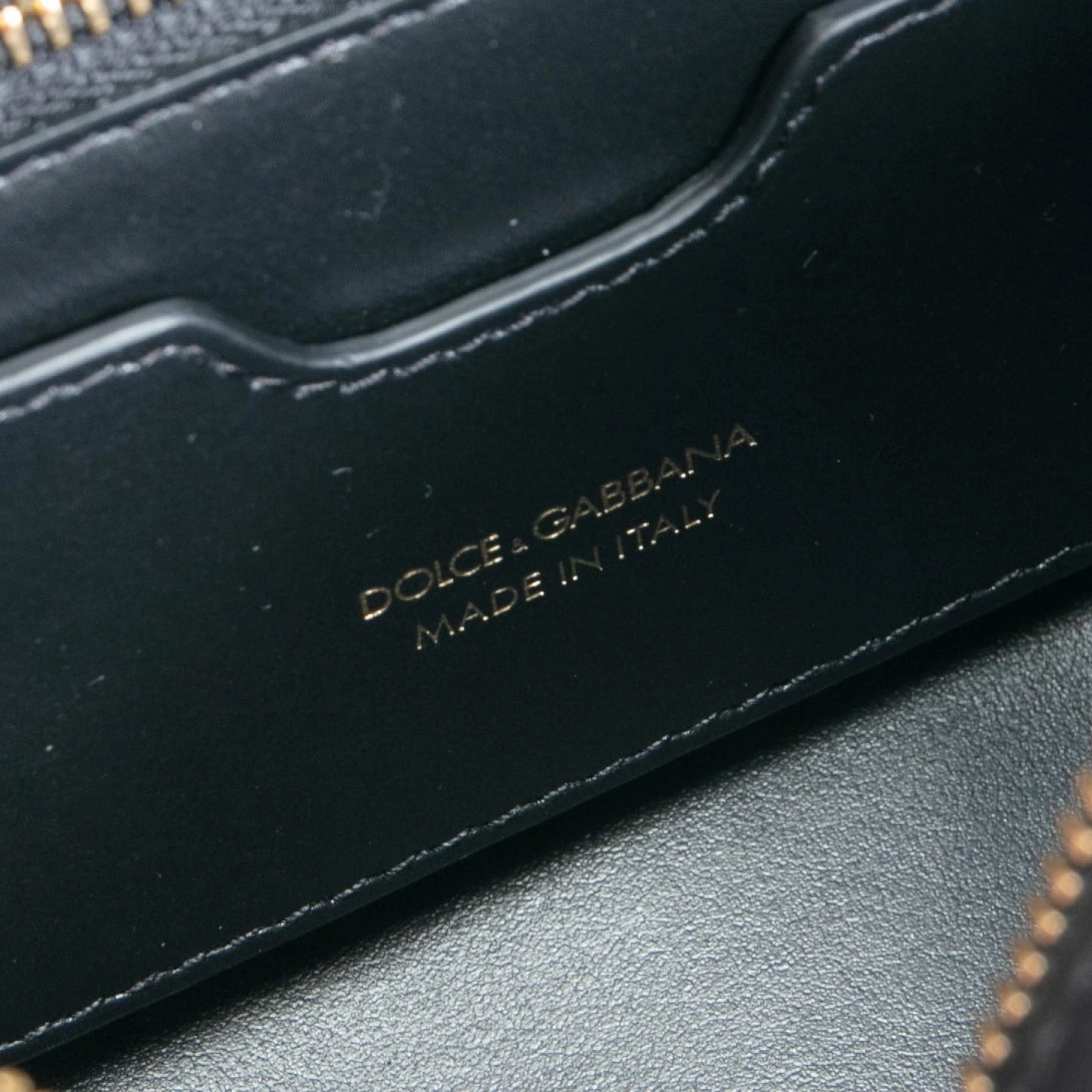 DOLCE & GABBANA Leather Camera Bag - Black