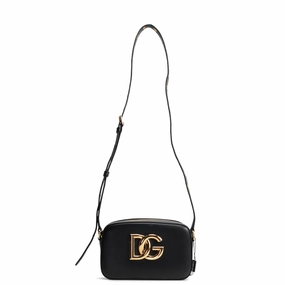 DOLCE & GABBANA Leather Camera Bag - Black
