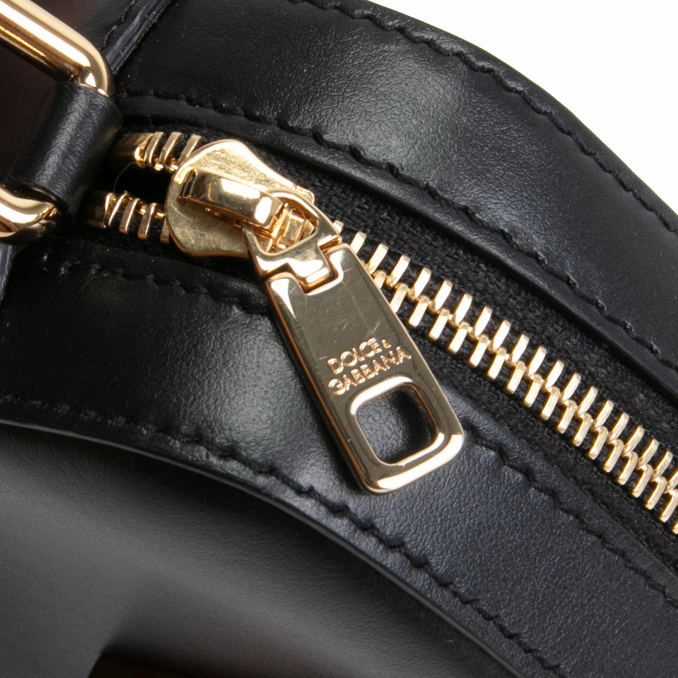 DOLCE & GABBANA Leather Camera Bag - Black