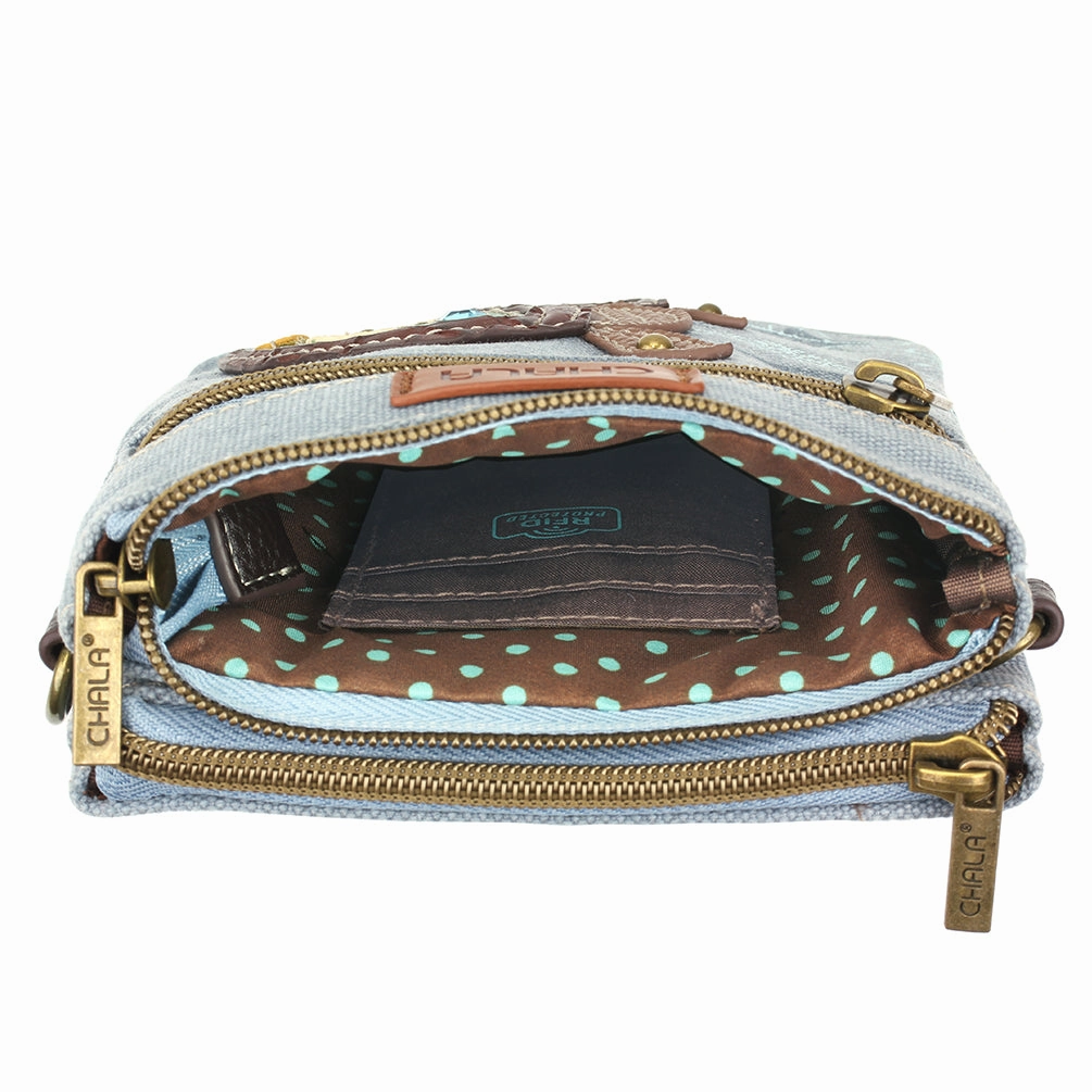 Double Pocket Xbody - Turtle