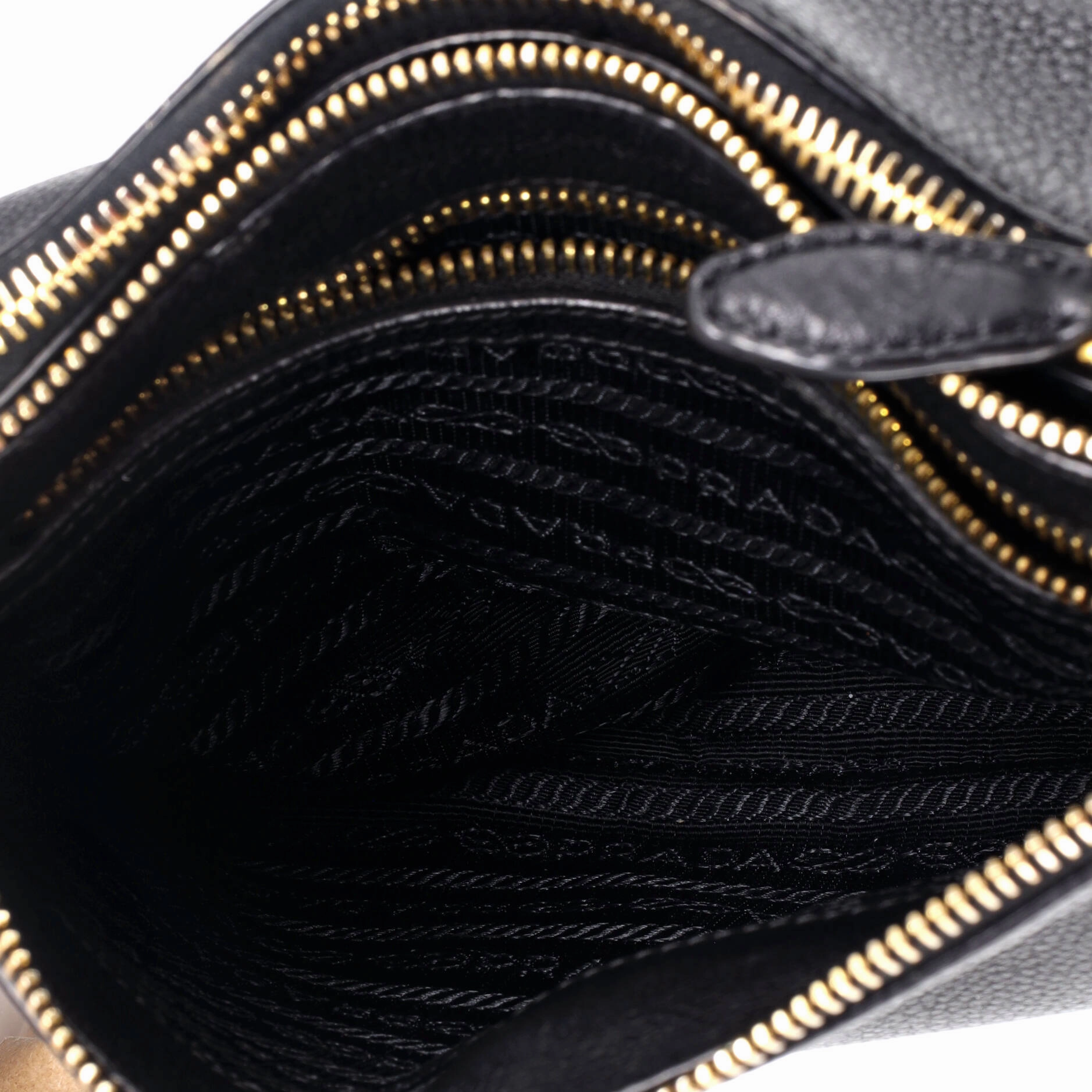 Double Zip Crossbody Bag Vitello Daino Small